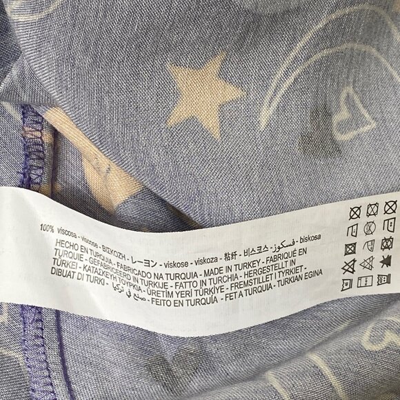 Zara - Whimsigoth Celestial Sun & Moon - Satin Effect Mini Dress Blues/Purple - Picture 11 of 13